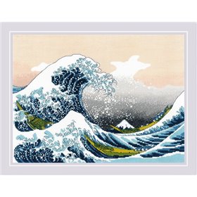 Riolis embroidery kit The Great Wave