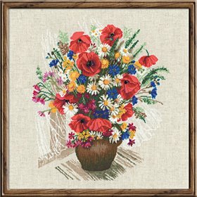 Embroidery kit Summer Flowers & Poppies