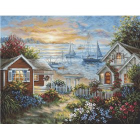 Luca-S Embroidery kit Tranquil Seafront