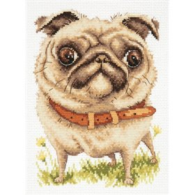 Magic Needle Embroidery kit Pug-dog