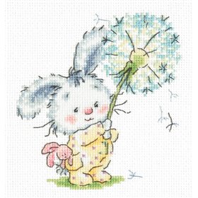 Embroidery kit Bunny and Dandelion