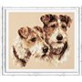 Embroidery kit Fox Terriers