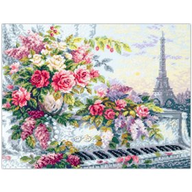 Embroidery kit Melodies of Paris
