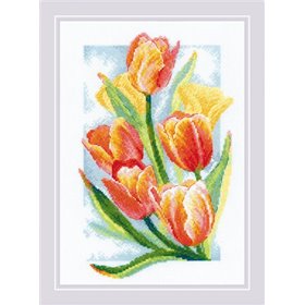 Embroidery kit Spring Glow Tulips