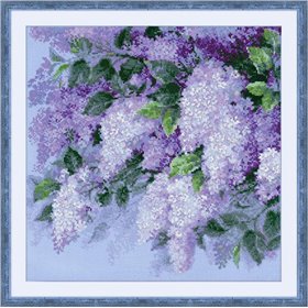 Riolis Embroidery kit Lilacs after the Rain