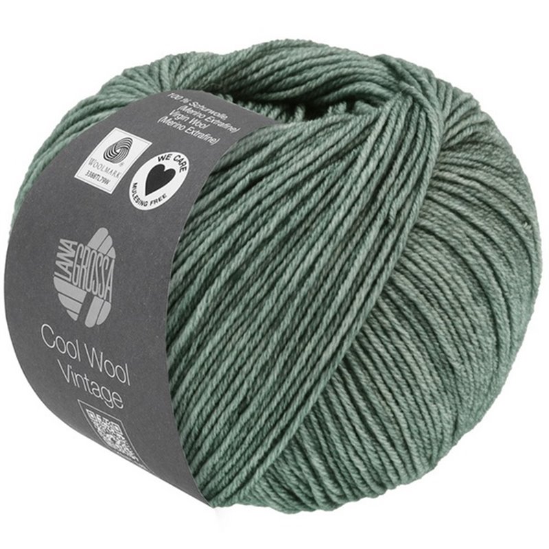 Cool Wool Vintage Green grey 7368