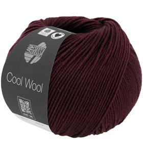 Cool Wool Mélange Bordeaux gemeleerd 1404