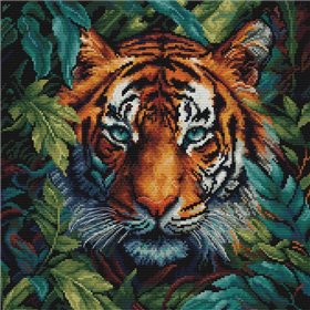 Embroidery kit Tiger of the Jungle