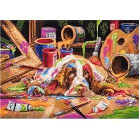 Embroidery kit Puppy Picasso