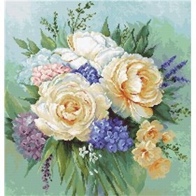 Embroidery kit Floral bouquet