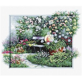 Embroidery kit Blooming garden