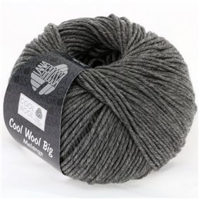 Cool Wool Big Mélange Donkergrijs gemeleerd 0617