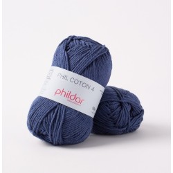 Crochet yarn Phildar Phil Coton 4 marine