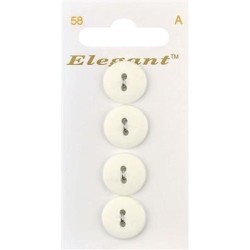 Buttons Elegant nr. 58 on a card