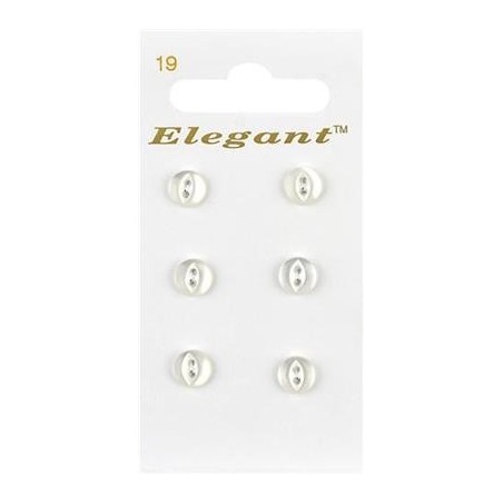 Buttons Elegant nr. 19 on a card