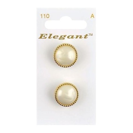 Buttons Elegant nr. 110 on a card