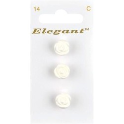 Buttons Elegant nr. 14 on a card