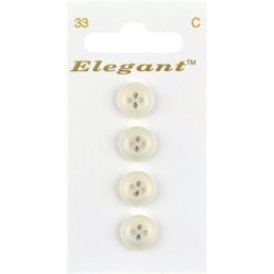 Buttons Elegant nr. 33 on a card