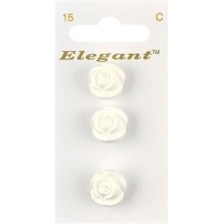 Buttons Elegant nr. 15 on a card