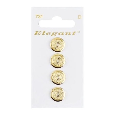 Buttons Elegant nr. 731 on a card