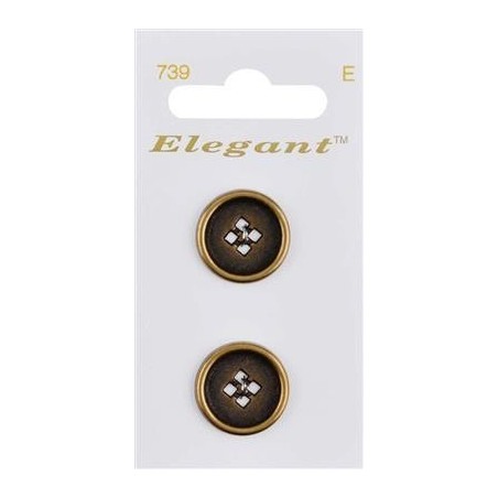Buttons Elegant nr. 739 on a card