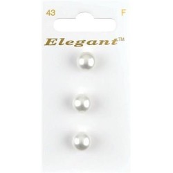 Buttons Elegant nr. 43 on a card