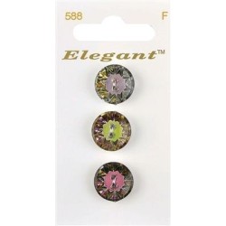 Buttons Elegant nr. 588 on a card