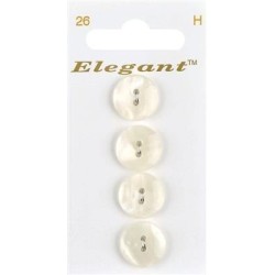 Buttons Elegant nr. 26 on a card
