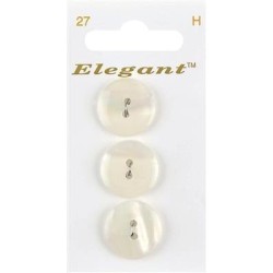 Buttons Elegant nr. 27 on a card