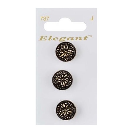 Buttons Elegant nr. 737 on a card