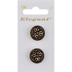 Buttons Elegant nr. 738 on a card