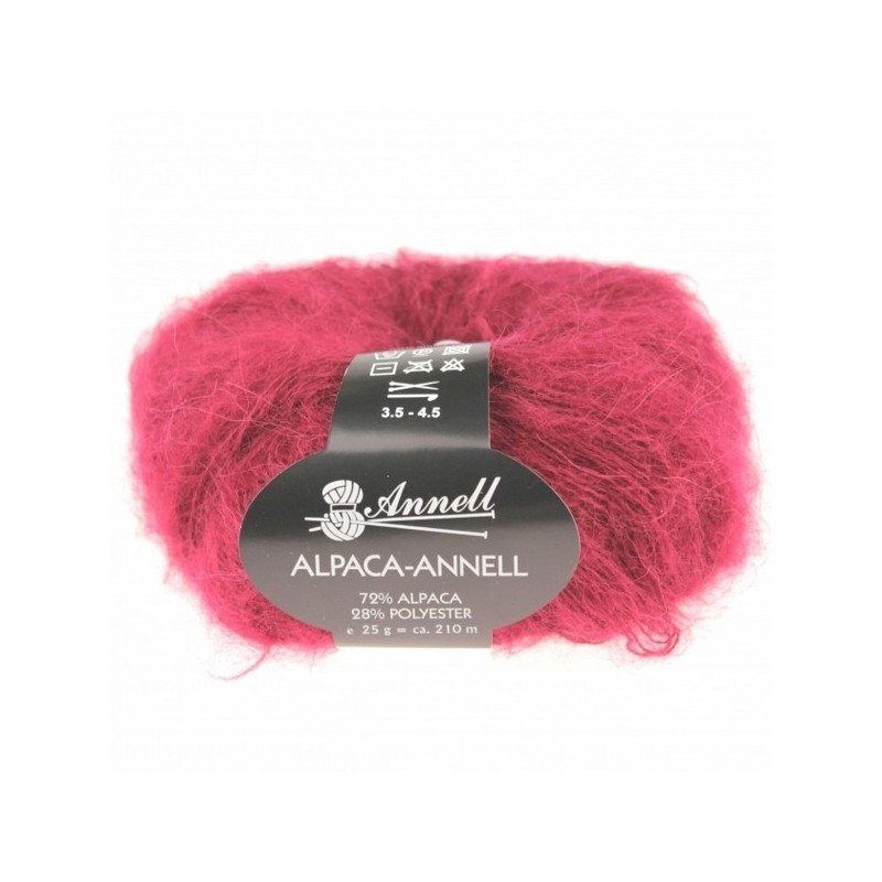 Knitting yarn Annell Alpaca Annell 5710 red