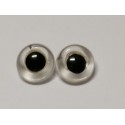   glass animal eye to sew 15 mm clear