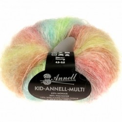 Mohair knitting yarn Kid Annell Multi 3184