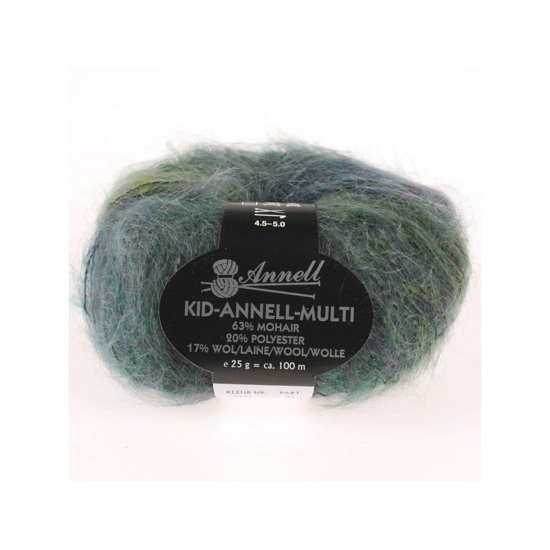 Mohair knitting yarn Kid Annell Multi 3191