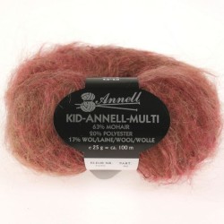 Mohair knitting yarn Kid Annell Multi 3195