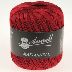 Annell crochet yarn Max 3413 Dark red