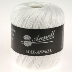 Annell crochet yarn Max 3443 White