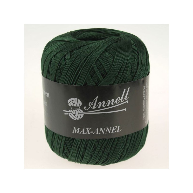 Crochet yarn Annell Max 3445 Dark green