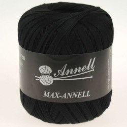 Crochet yarn Annell Max 3459 Black