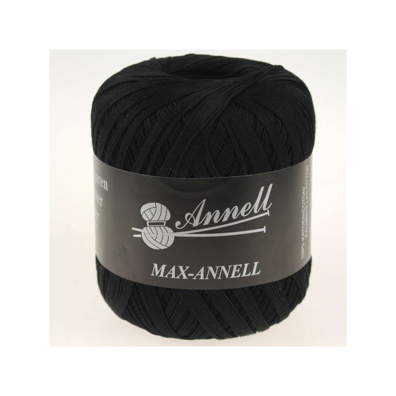 Annell crochet yarn Max 3459 Black