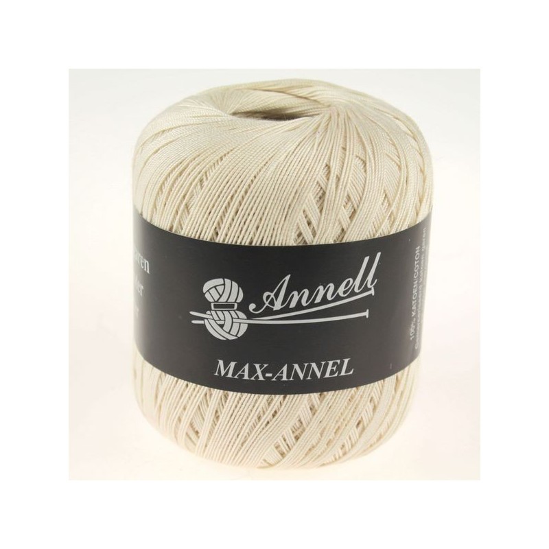 Crochet yarn Annell Max 3460 Ecru