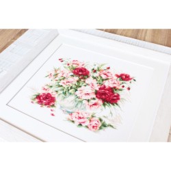 Embroidery kit Luca-S Peonies 3