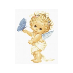 Luca-S Embroidery kit Angel and Butterfly