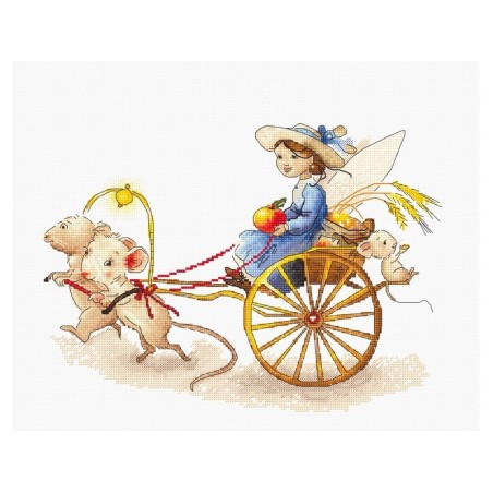 Luca-S Embroidery kit Fairy with Mice