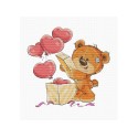 Luca-S Embroidery kit Teddy-bear 2