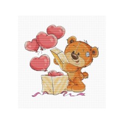 Luca-S Embroidery kit Teddy-bear 2