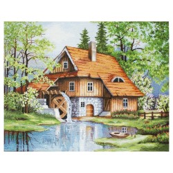 Luca-S Embroidery kit Spring landscape