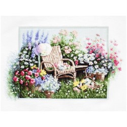 Luca-S Embroidery kit Blooming garden 