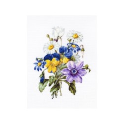 Luca-S Kit de broderie Bouquet de fleurs 1